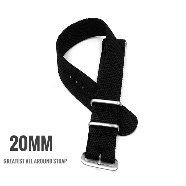 All-New Nylon Dive Watch Strap Watch Band, Amazing Weave - 20mm