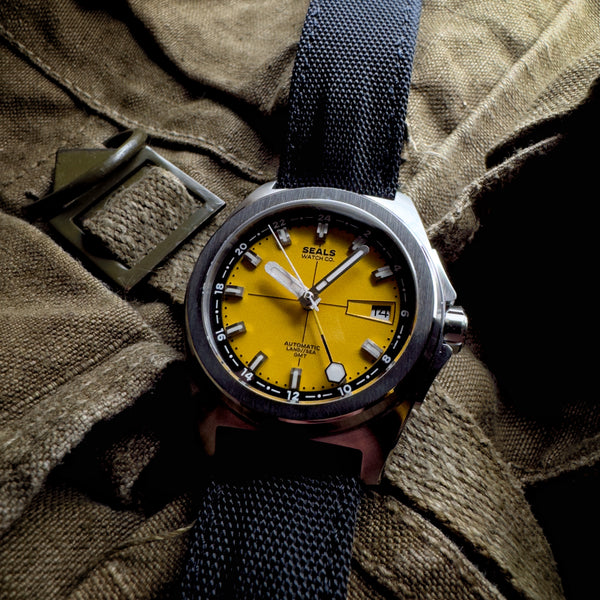 Burnt Sun with Black Accents, First of Two Collection under the Land // Sea line in the Model B Collection