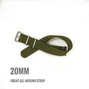 All-New Military Dive Watch Straps, Amazing Weave, 4 Colors - 20mm - Seals Watch Co
