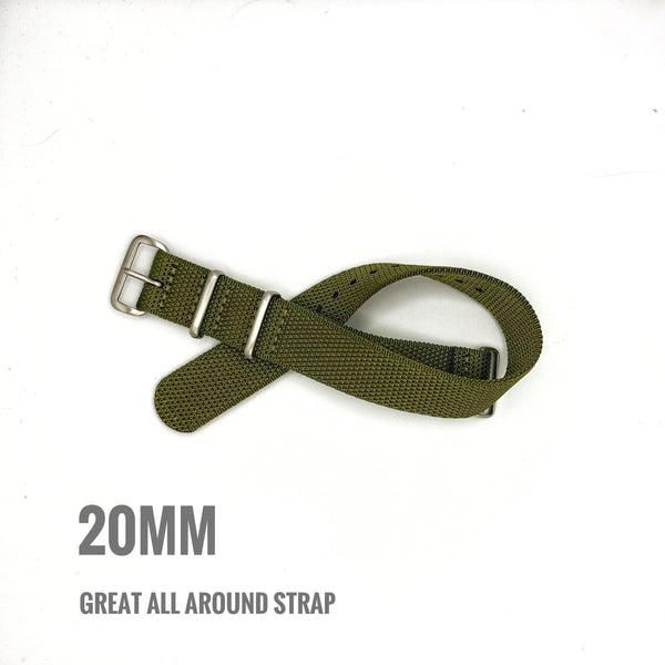 All-New Nylon Dive Watch Strap Watch Band, Amazing Weave - 20mm