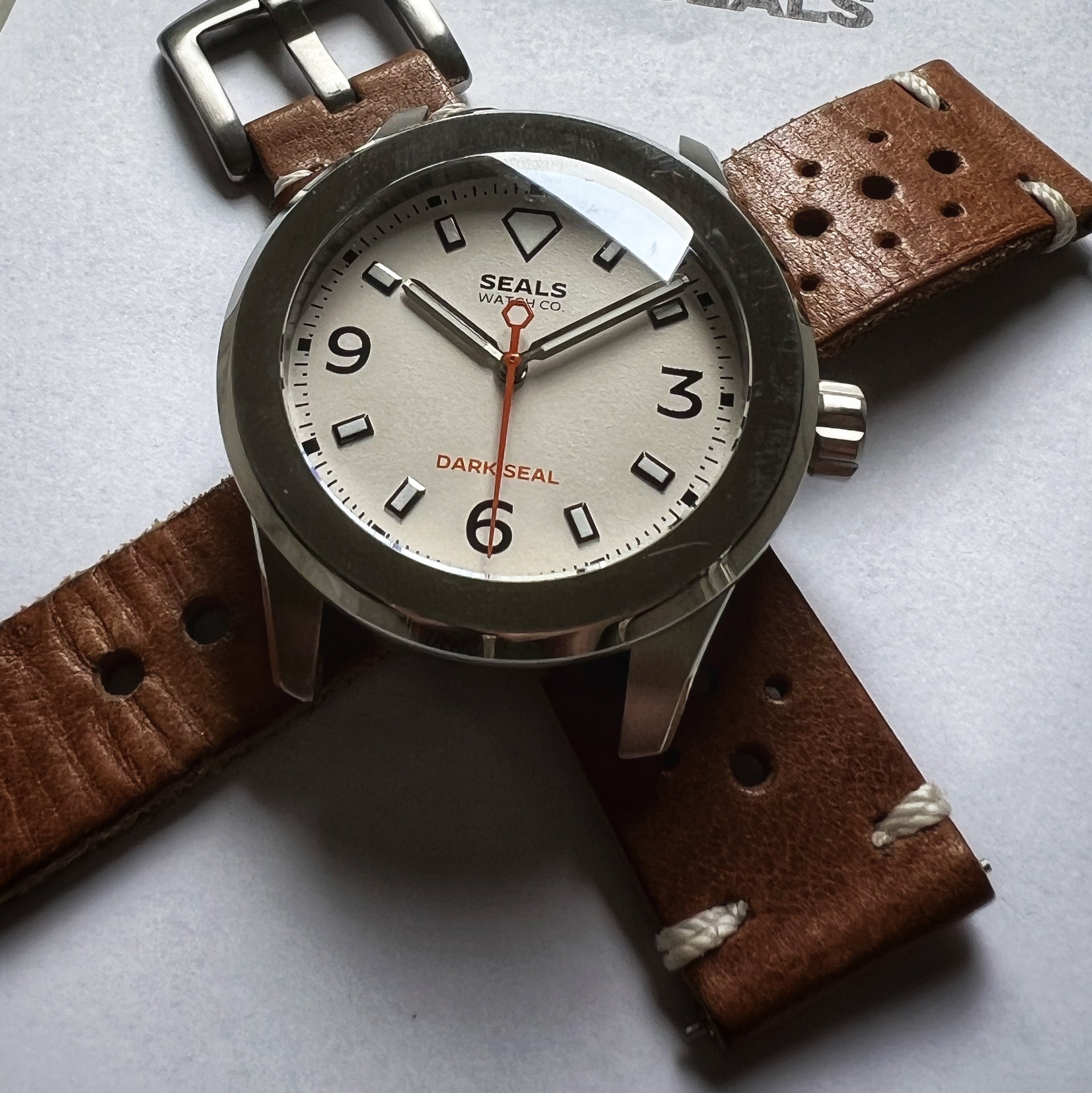 NEW: Dark Seal Automatic Sport Watch With Fixed Bezel - Seals Watch Co