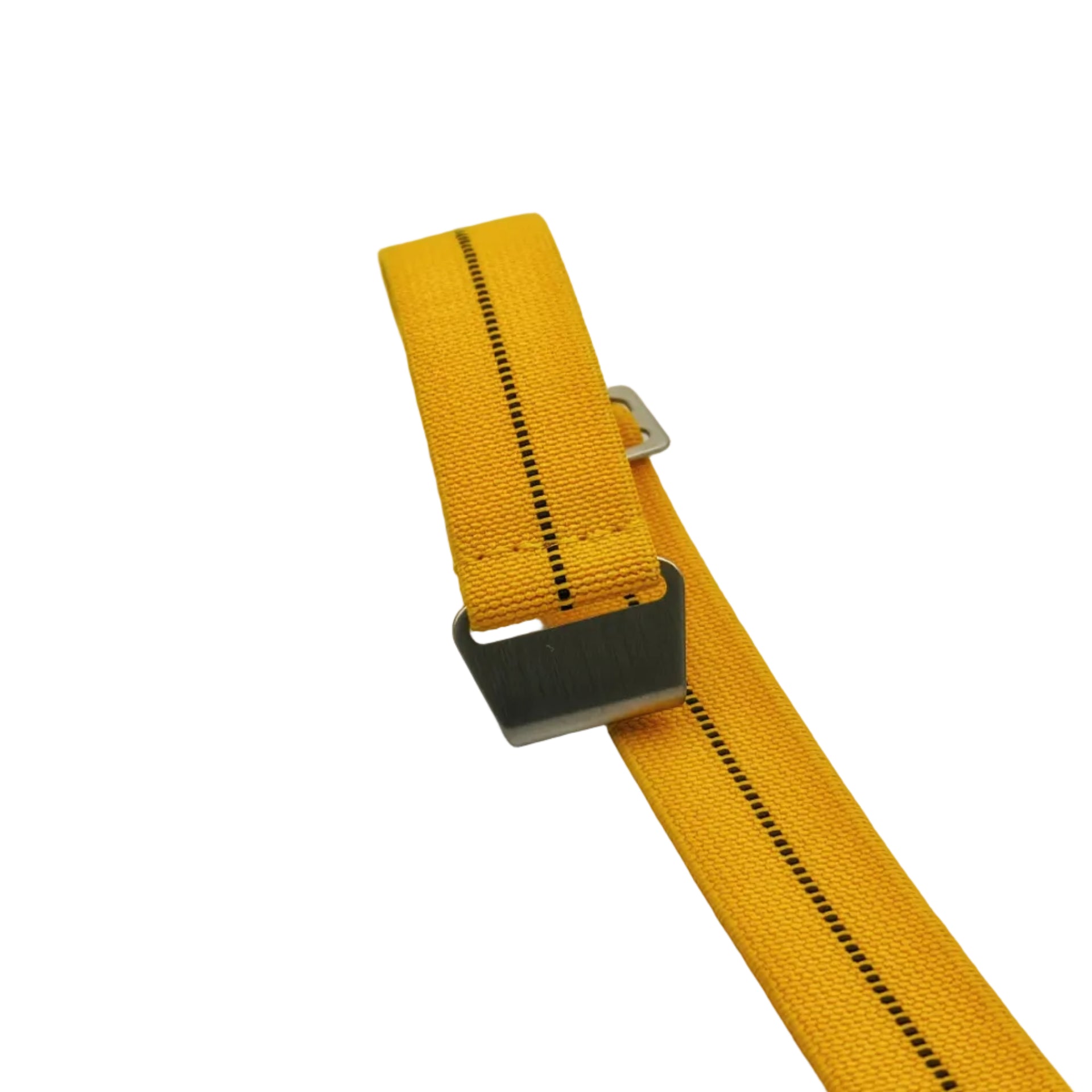 Parachute Style Elastic Watch Straps - Sun Yellow with Black Stripe Paratrooper - Seals Watch Co