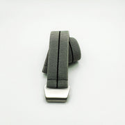 Parachute Style Elastic Dive Strap - No Pass - Gray with Black Stripe - Seals Watch Co