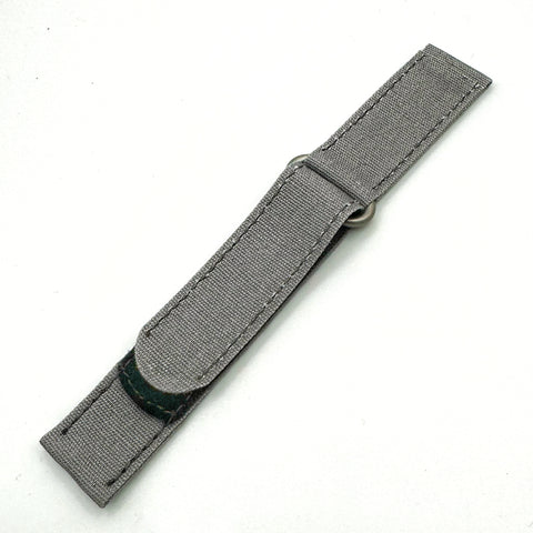 Canvas and Hook/Loop Waterproof Watch Straps - 22mm