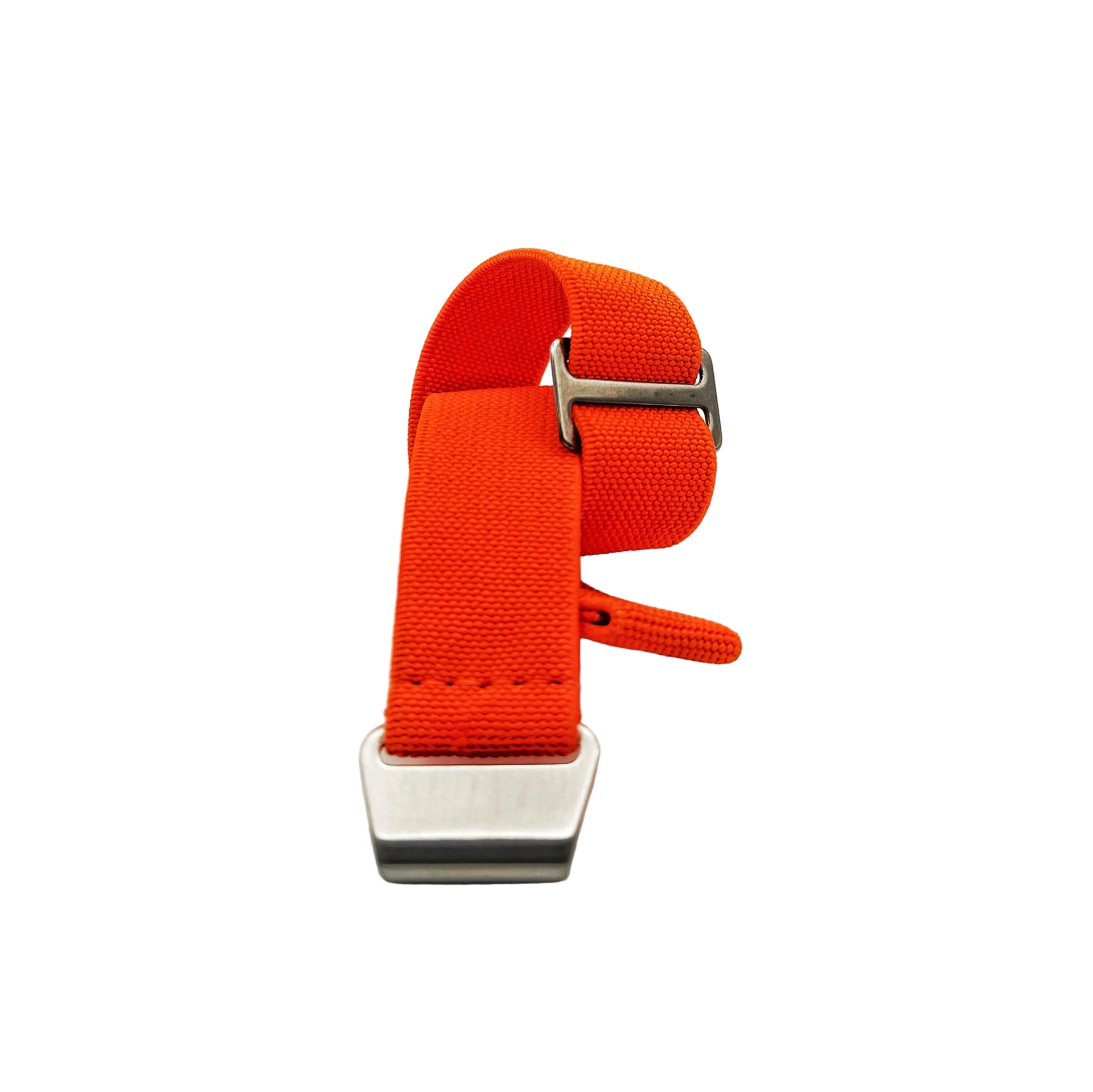 Parachute Style "No Pass" Elastic Watch Strap - Big Orange - Seals Watch Co