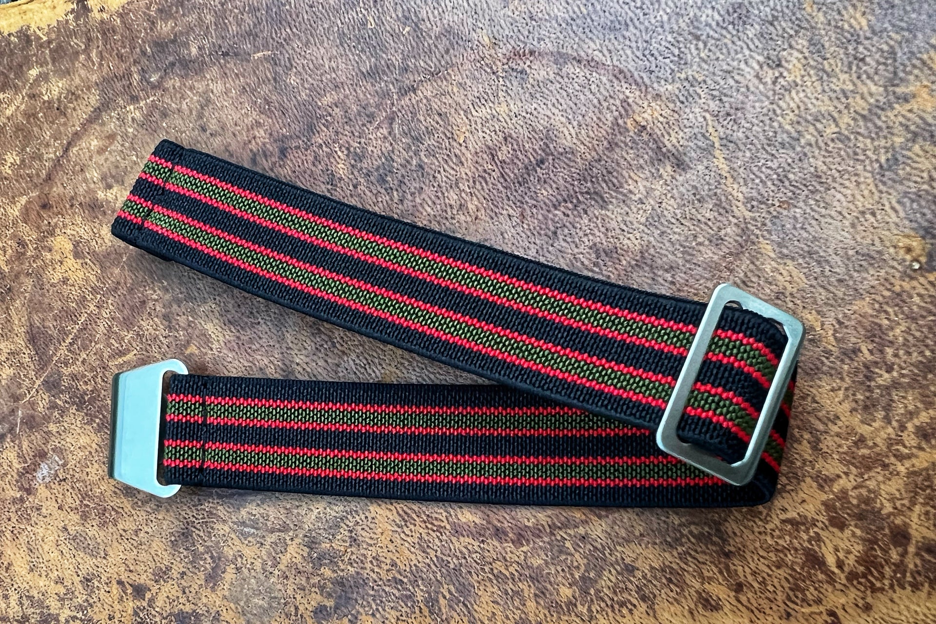 Parachute Style "No Pass" Elastic Watch Strap - Original Bond - Seals Watch Co