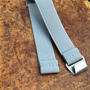 Parachute Style "No Pass" Elastic Watch Strap - Sky Gray - Seals Watch Co