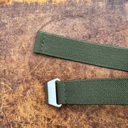 Parachute Style "No Pass" Elastic Watch Strap - Army Green - Seals Watch Co