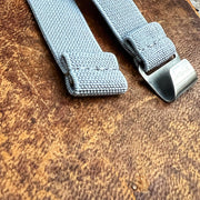 Parachute Style "No Pass" Elastic Watch Strap - Sky Gray - Seals Watch Co