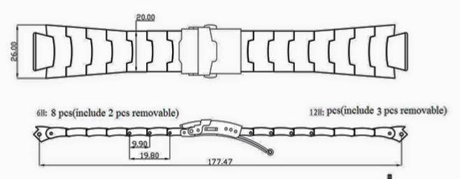 Stainless Steel Bracelet / Band Exclusively For Model A - American Microbrand