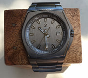 Slate PVD With Brushed Slate Dial on Steel Bracelet Automatic Watch - American Microbrand