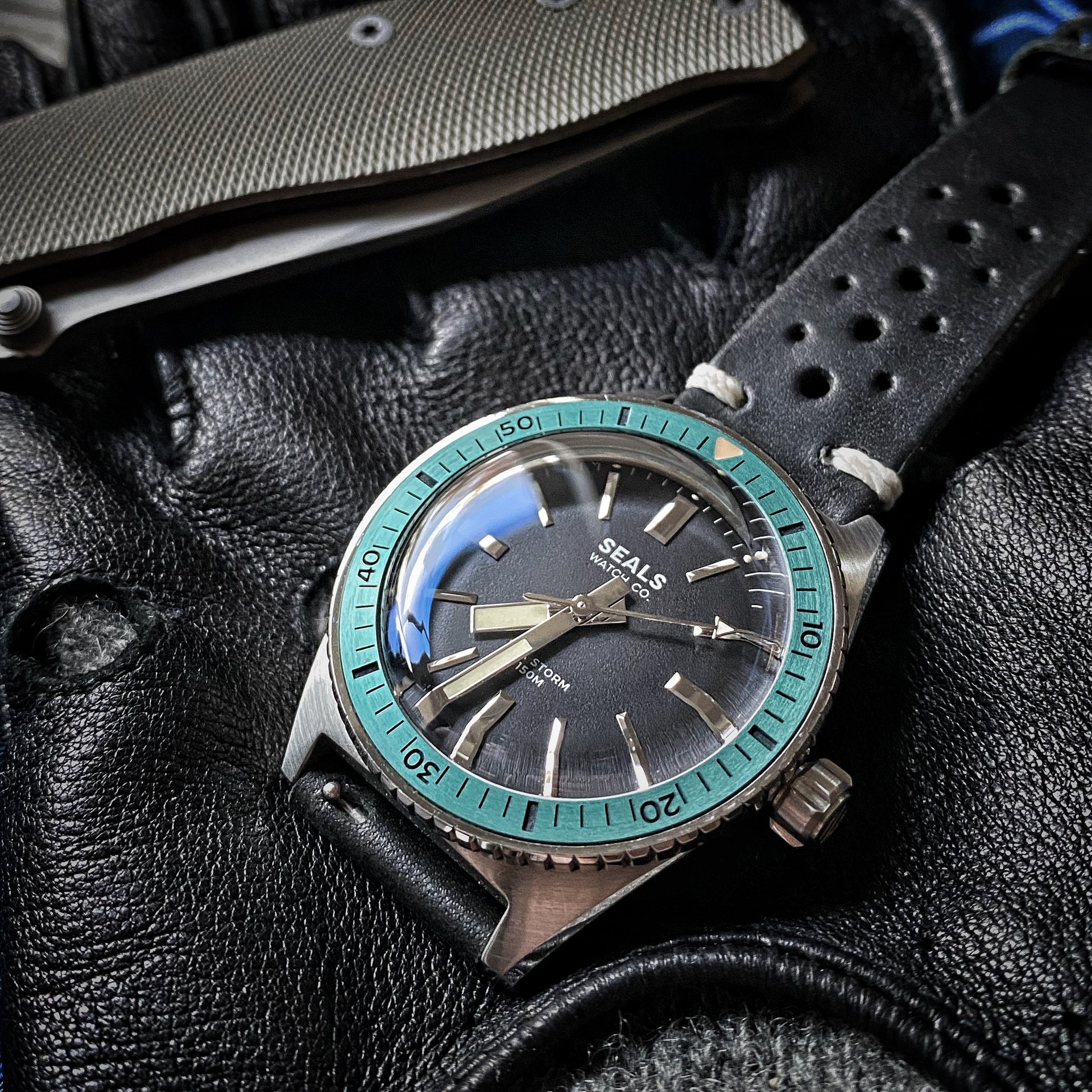 "Sea Storm" Dive Watch - Limited Run Skin Diver - With Date - Seals Watch Co