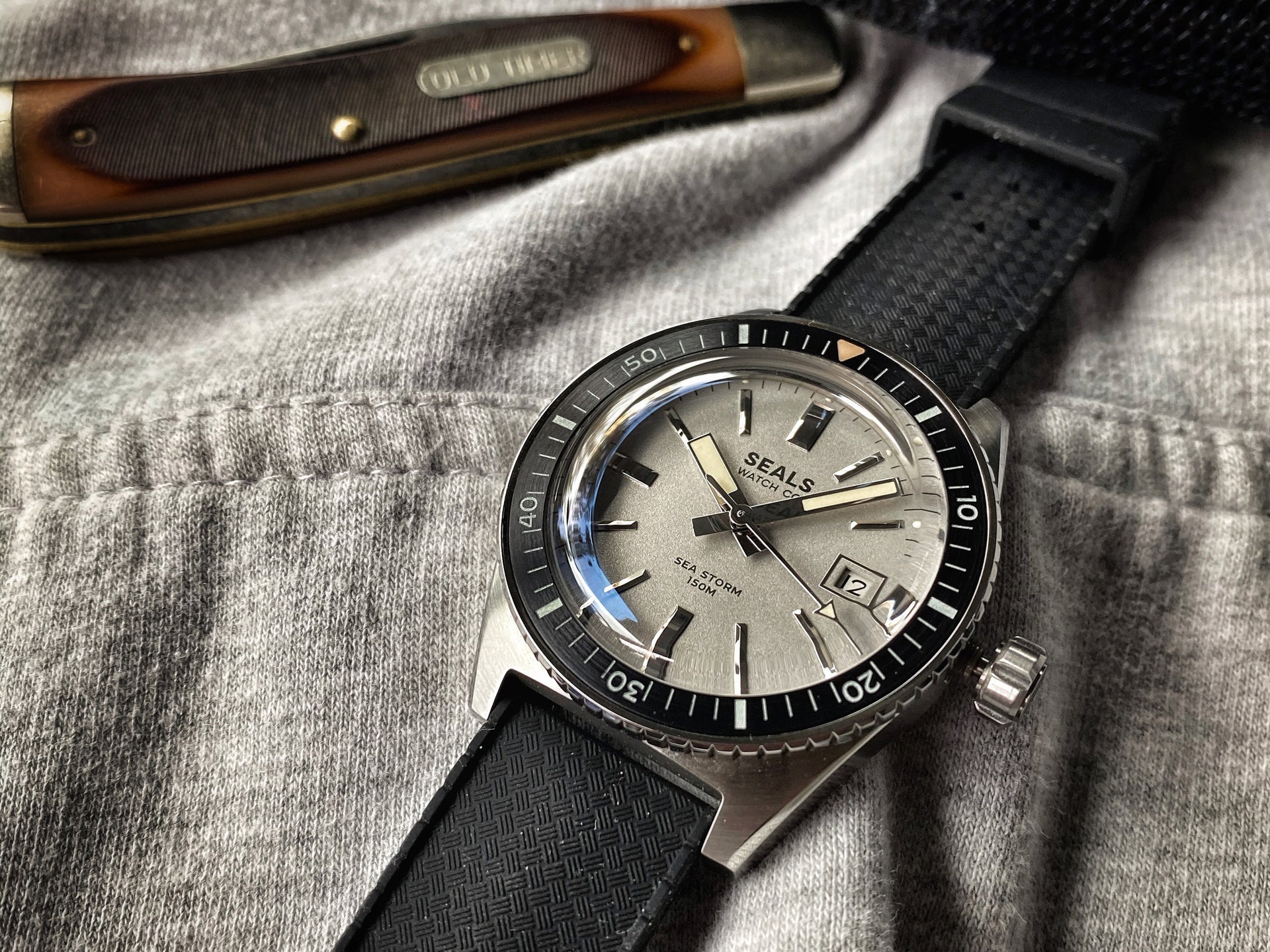 "Sea Storm" Dive Watch - Limited Run Skin Diver - With Date - Seals Watch Co