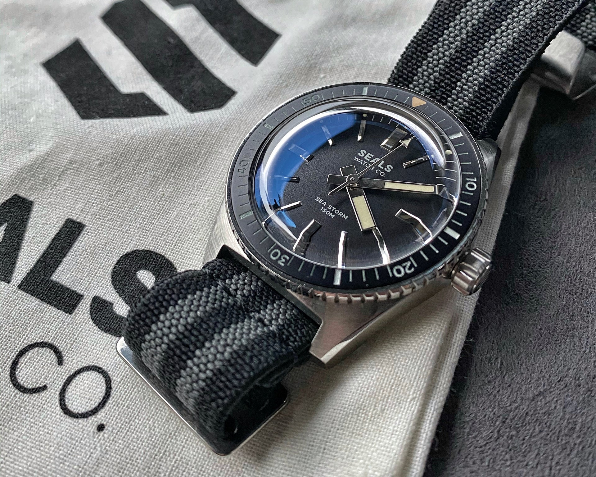 "Sea Storm" Dive Watch - Limited Run Skin Diver - With Date - Seals Watch Co