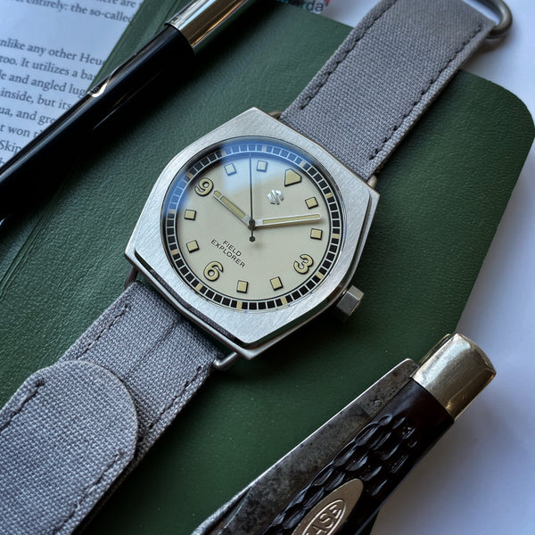 Canvas With Velcro Latching Wrist Watch Strap 22mm – Seals Watch Co