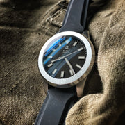 Dark Seal Automatic Sport Watch With Fixed Bezel - American Microbrand