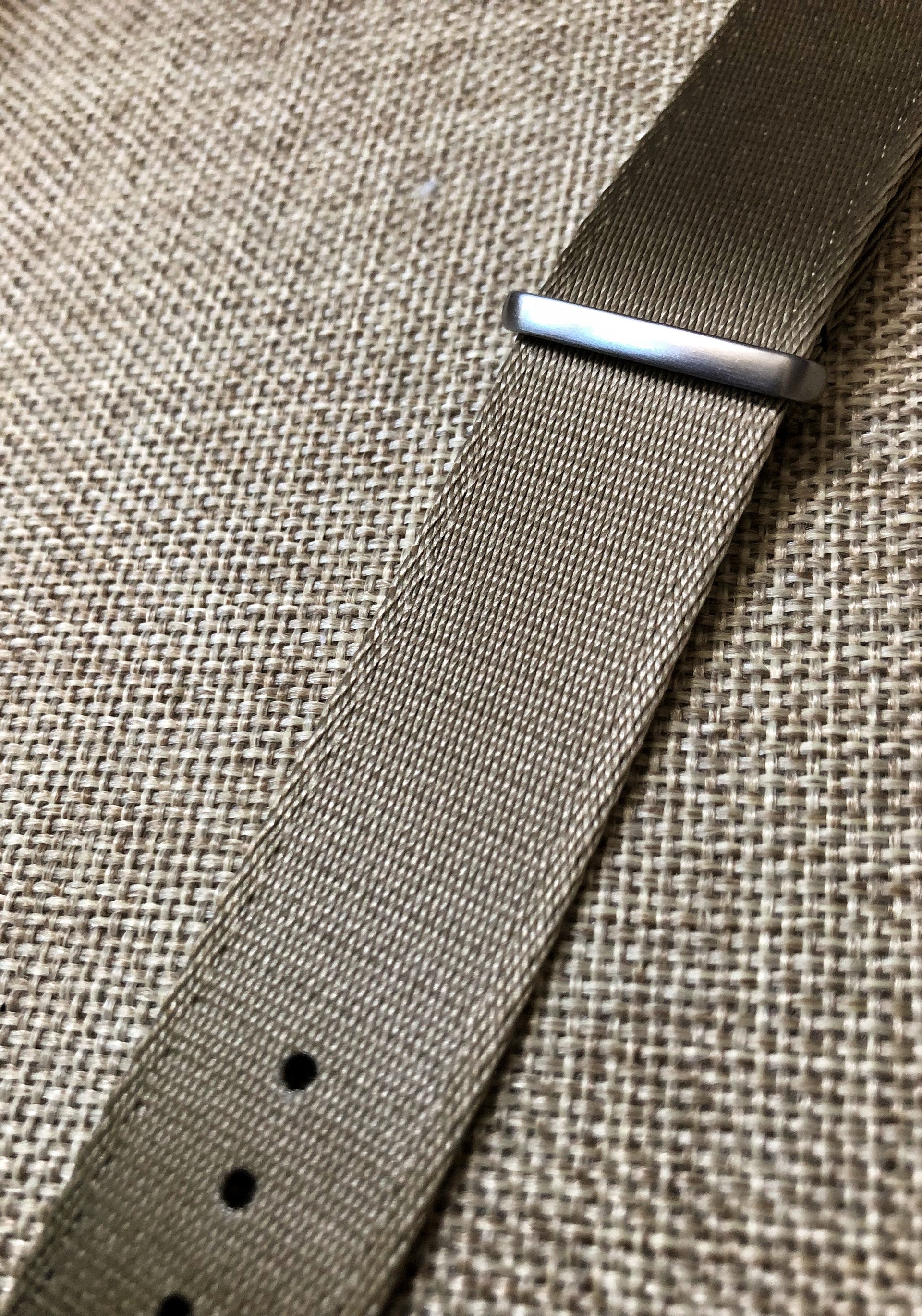 Nylon Dive Watch Strap - Tan / Khaki 20mm Classic Waterproof Band - American Microbrand