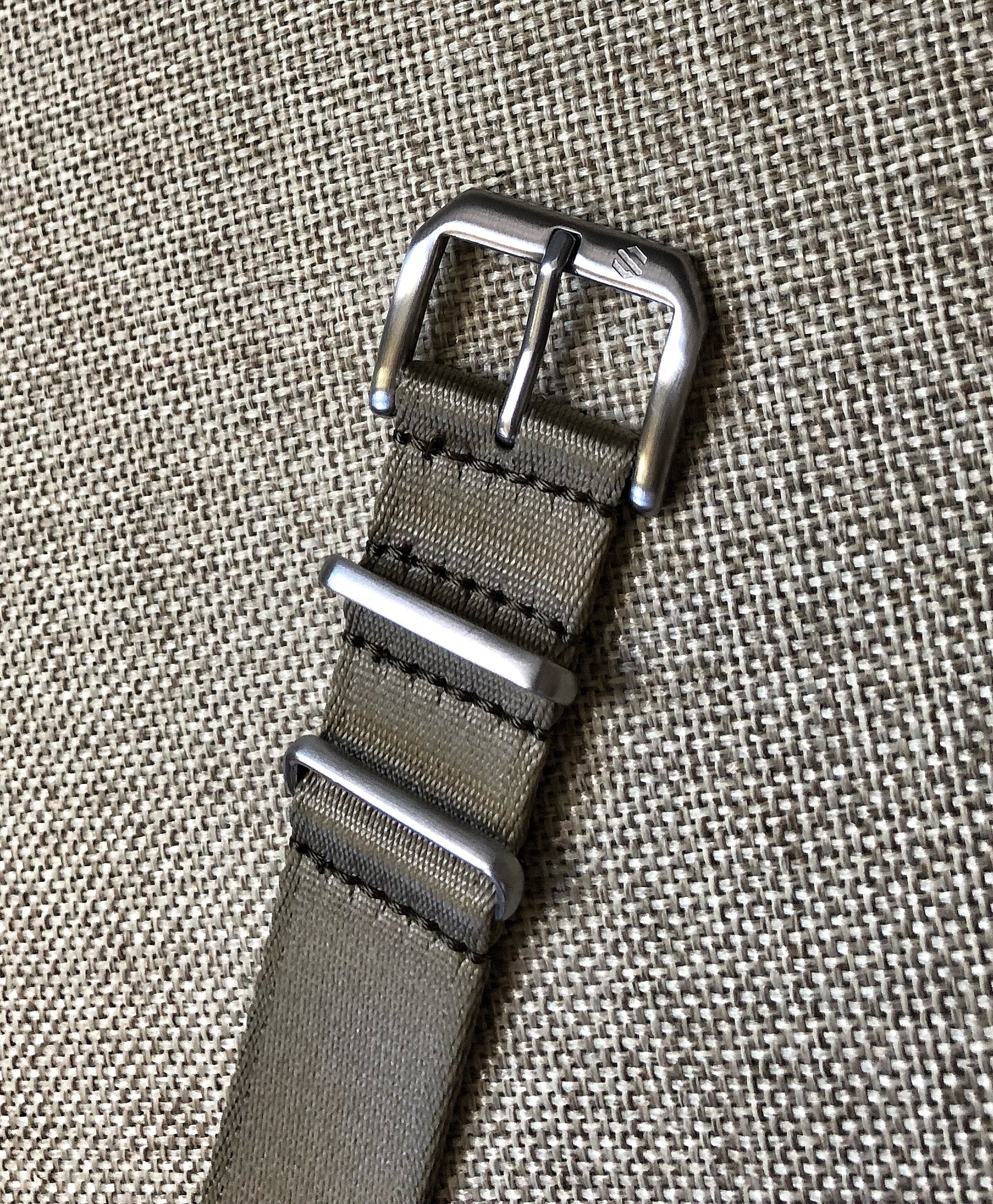 Nylon Dive Watch Strap - Tan / Khaki 20mm Classic Waterproof Band - American Microbrand