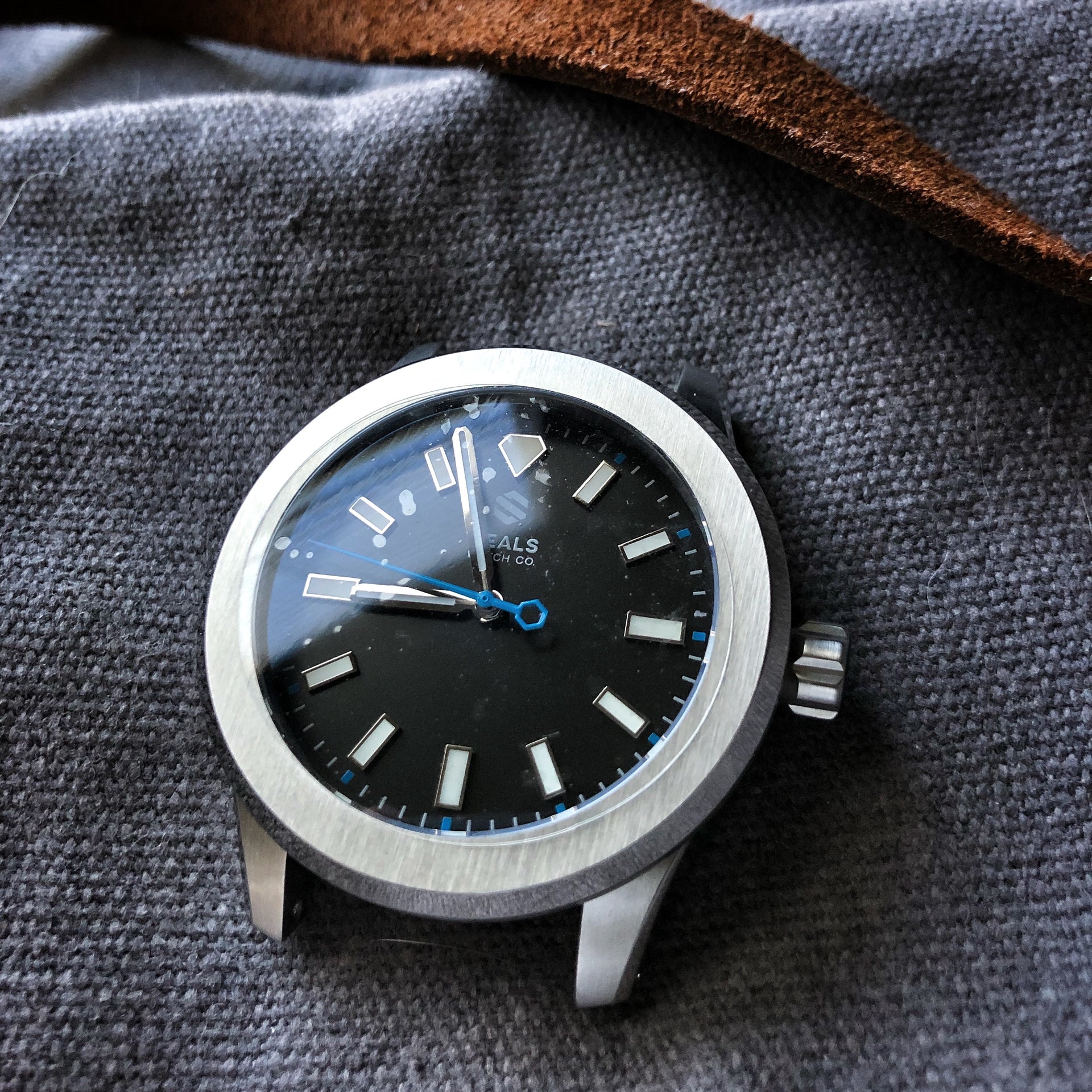 Dark Seal Automatic Sport Watch With Fixed Bezel - American Microbrand