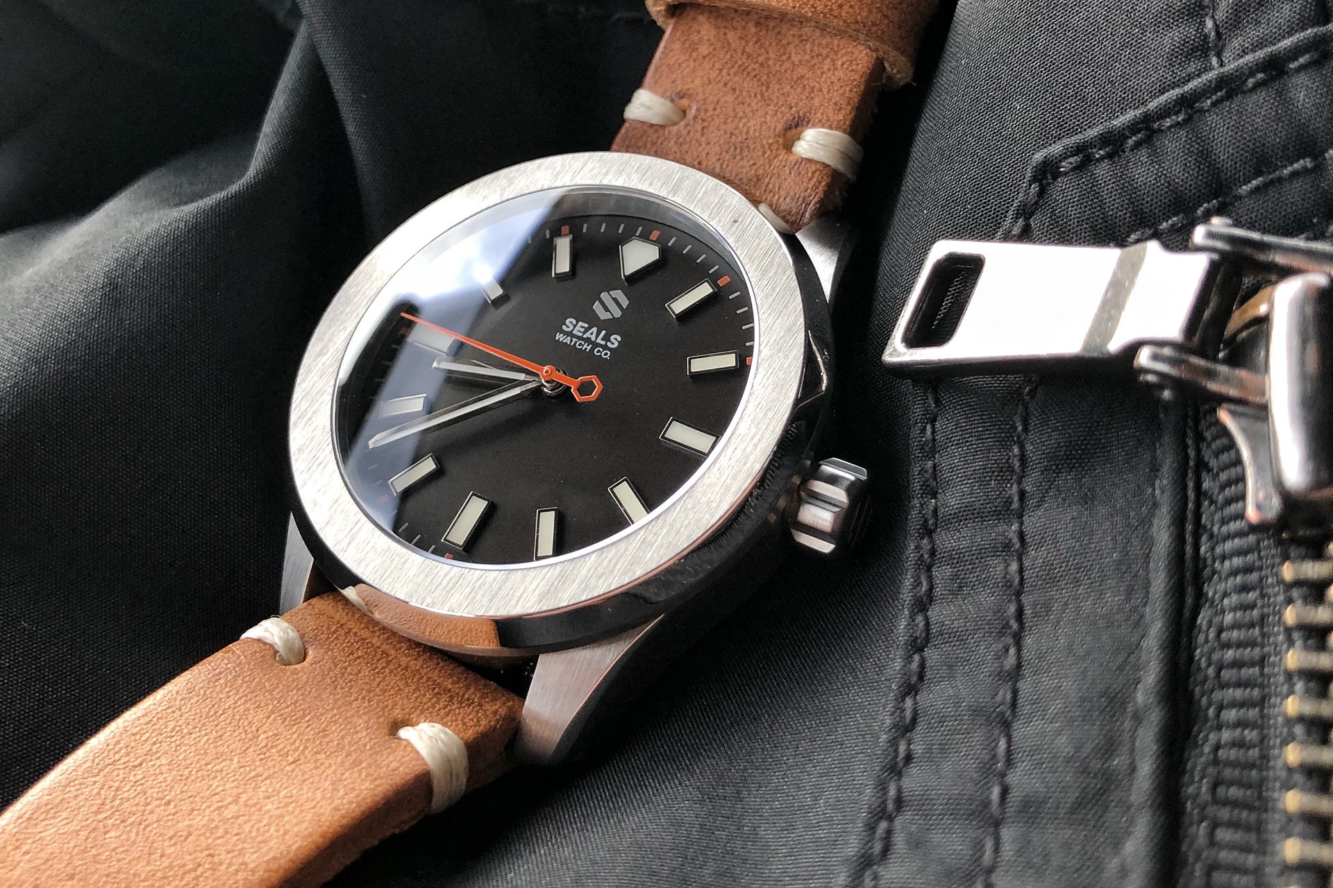 Dark Seal Automatic Sport Watch With Fixed Bezel - American Microbrand