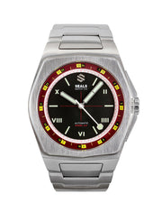 Model A.5 Automatic Wrist Watch - Burgundy Roulette - American Microbrand