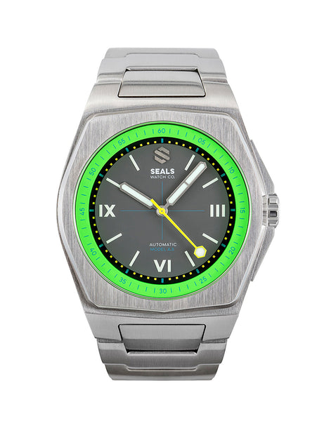 Model A.5 Automatic Wrist Watch - Acid Green - American Microbrand