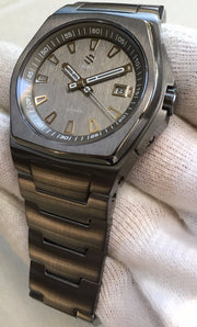 Slate PVD With Brushed Slate Dial on Steel Bracelet Automatic Watch - American Microbrand