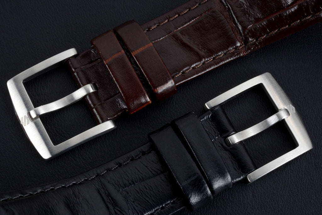 Standard OEM Leather Strap - Black or Dark Brown – Seals Watch Co