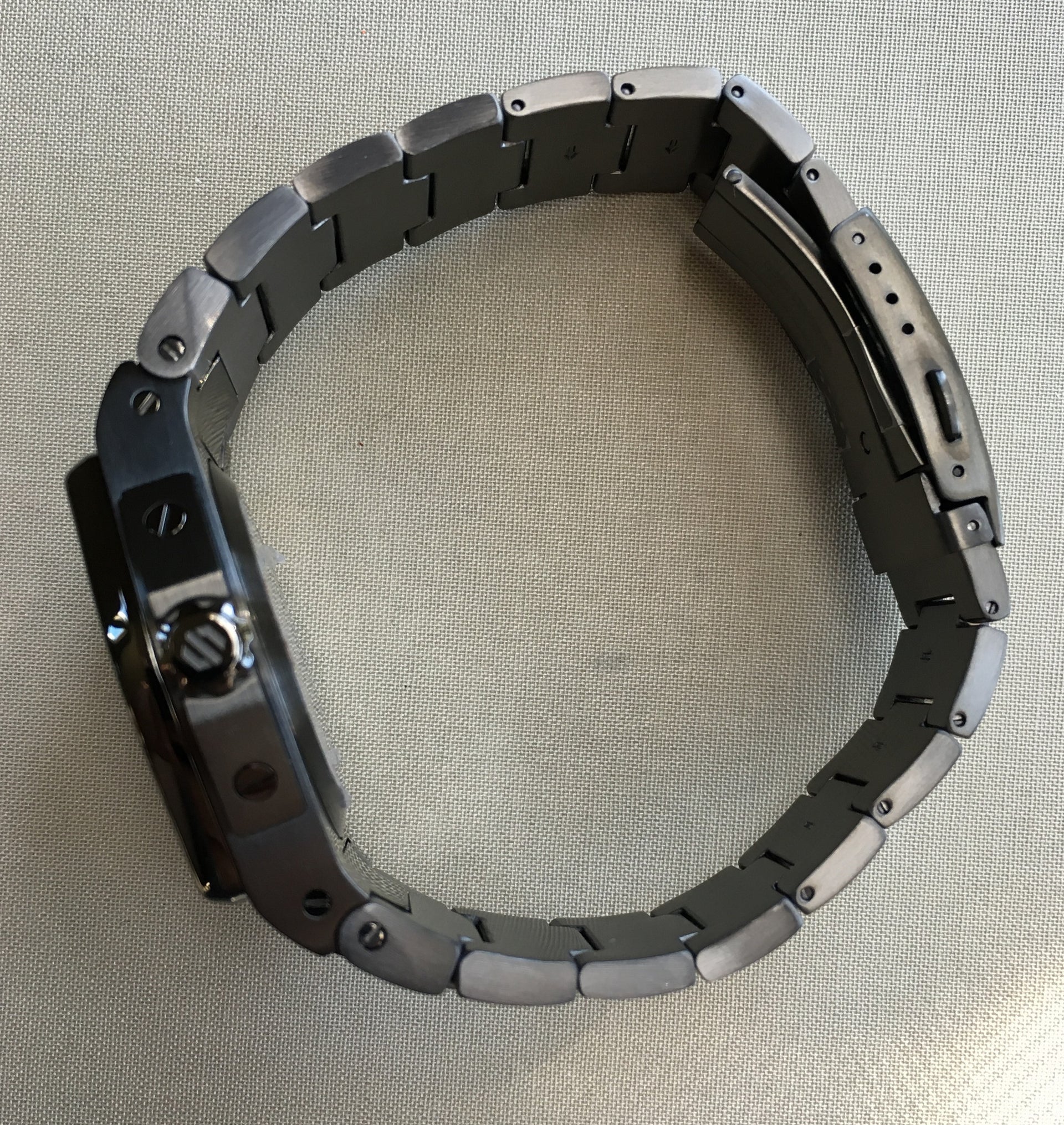 Slate PVD With Brushed Slate Dial on Steel Bracelet Automatic Watch - American Microbrand