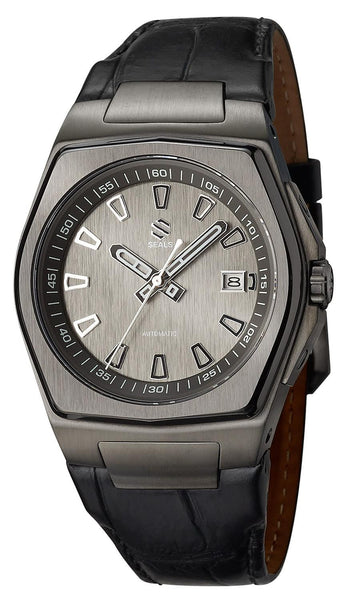 Slate PVD With Brushed Slate Dial on Steel Bracelet Automatic Watch - American Microbrand