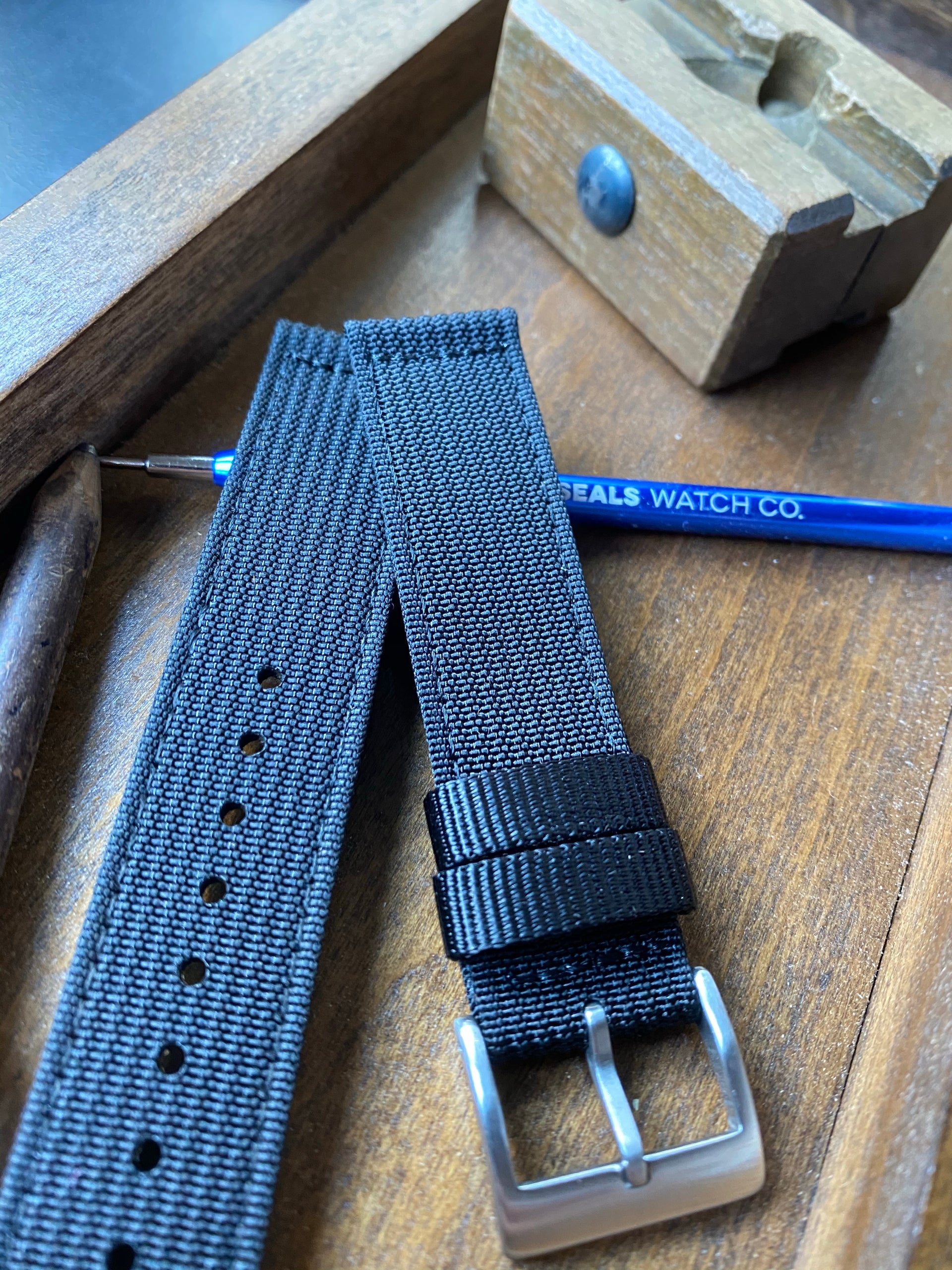 Sturdy Black Nylon Dive Watch Strap – Built for Adventure | 20mm - Seals Watch Co
