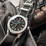 Dark Seal Automatic Sport Watch With Fixed Bezel - American Microbrand