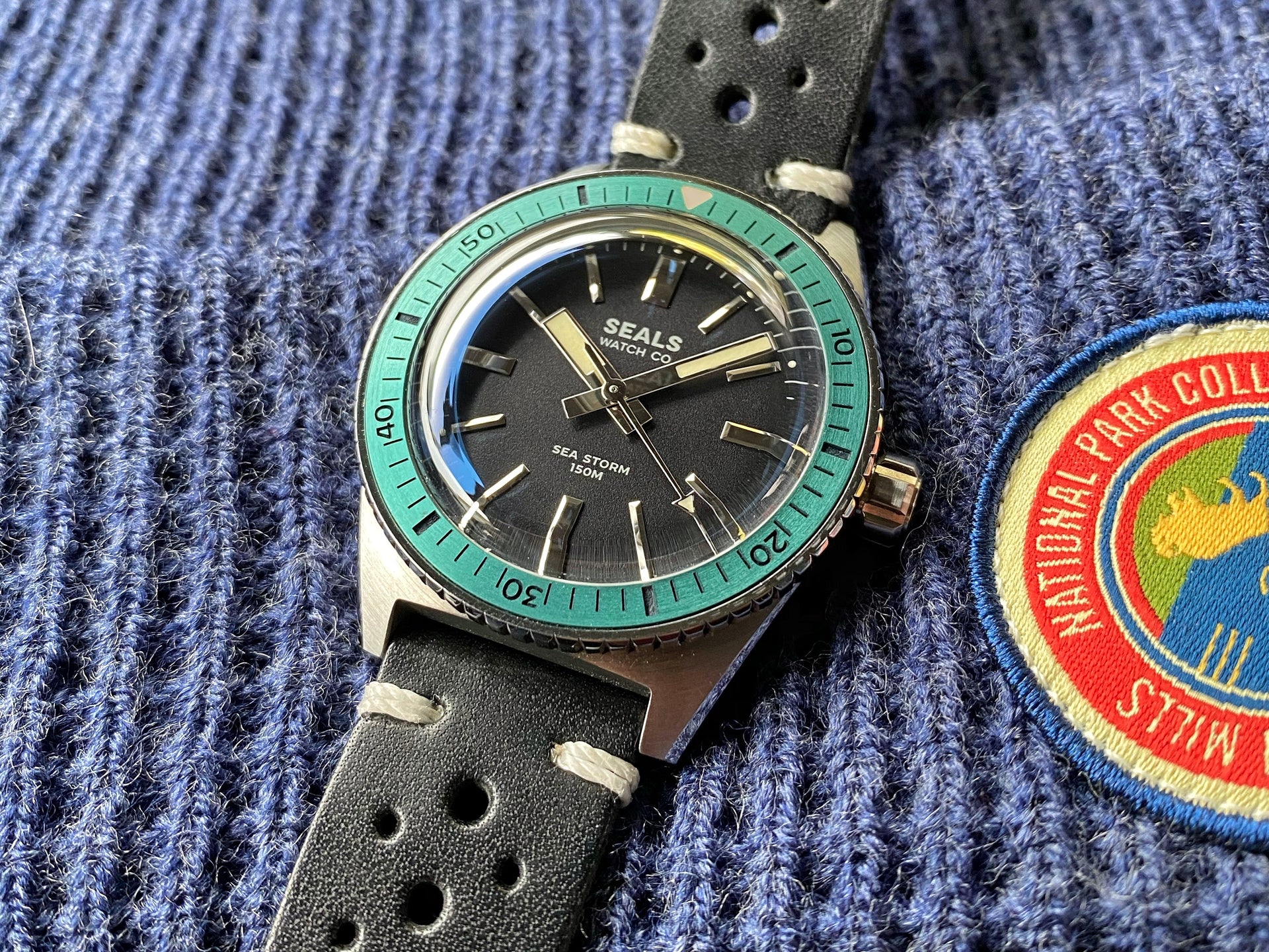 "Sea Storm" Dive Watch - Limited Run Skin Diver - No Date Reveal - Seals Watch Co