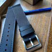 Sturdy Black Nylon Dive Watch Strap – Built for Adventure | 20mm - Seals Watch Co