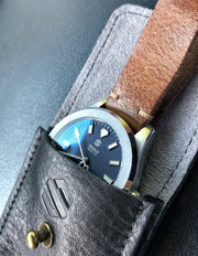 Dark Seal Automatic Sport Watch With Fixed Bezel - American Microbrand