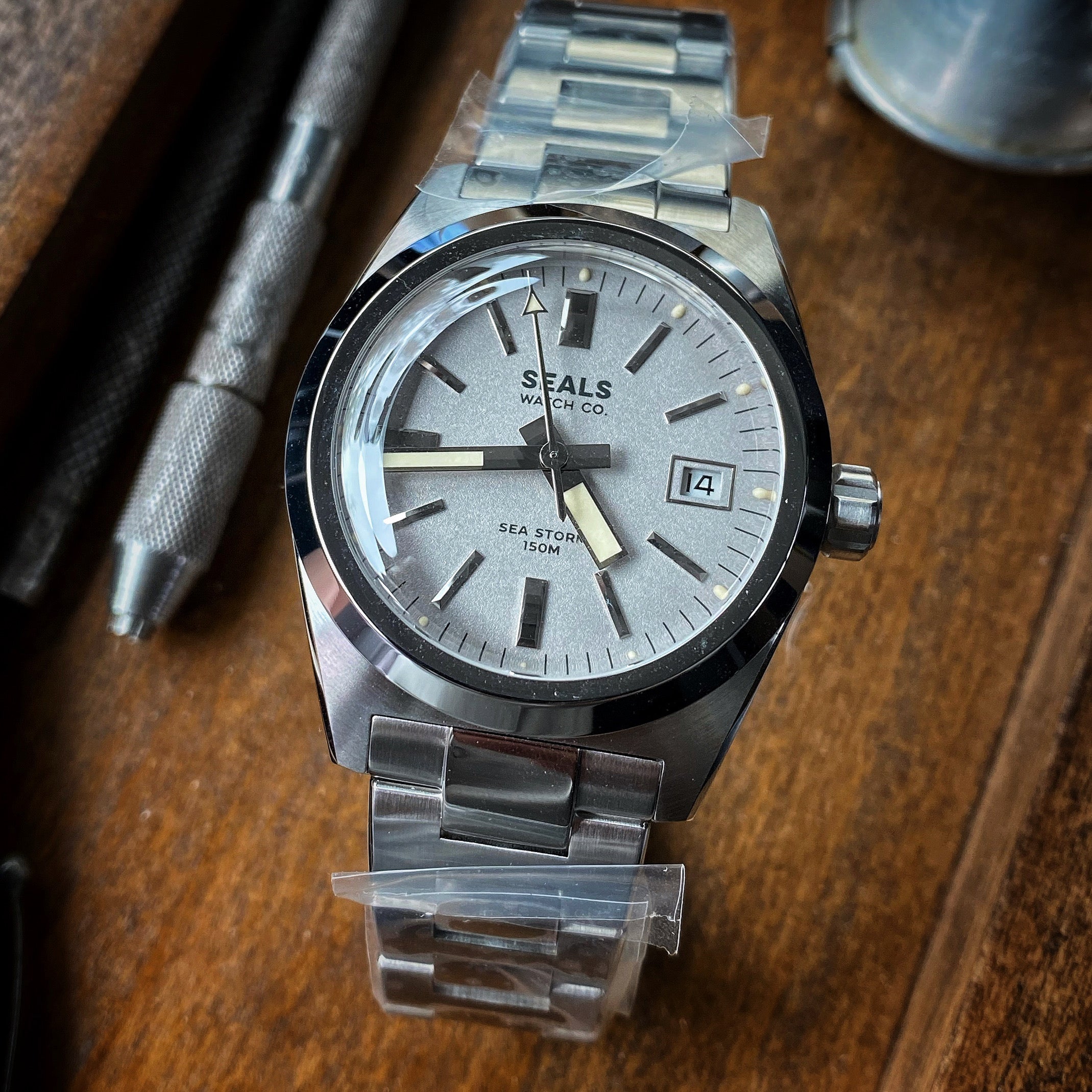 Sea Storm Dive Watch – Fixed Bezel, Miyota 9015 | Seals Watch Co.