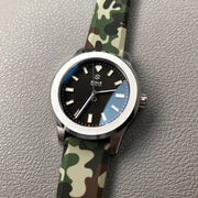 Camo Watch Strap, Rubber Watch Band In 20mm - American Microbrand