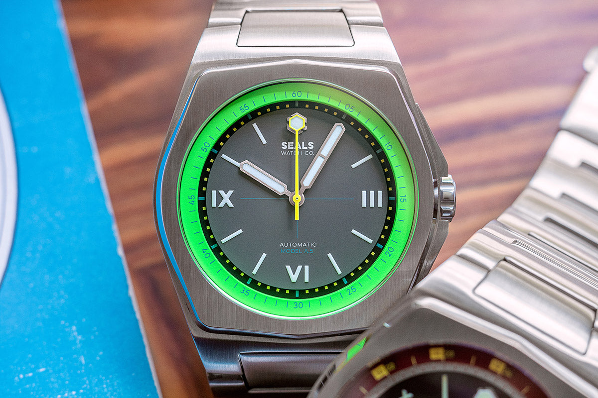 Model A.5 Automatic Wrist Watch - Acid Green - American Microbrand
